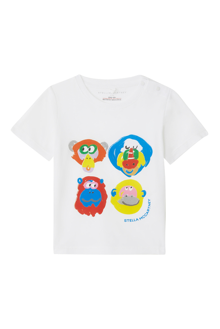 Graphic Monkey Print T-Shirt